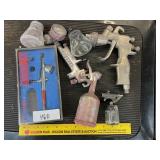 Group lot of spray guns, partial professional