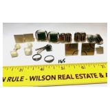 Sets of cufflinks; also included (2) baby rings