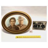 Pair of vintage  / antique photos in frames
