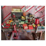 Large lot of ammo reloading tools and supplies