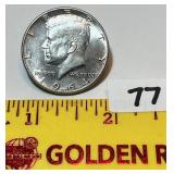 1964 Kennedy Half Dollar, no mint mark
