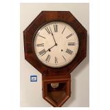 Vintage Wall Clock; unknown working condition, no