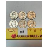 (6) Silver Quarters