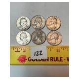 (6) Silver Quarters