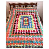 Vintage Tack Quilt, polyester; does have a few
