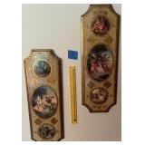 Pair of Framed Decorative Wall Hangings