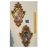 Pair of Framed Decorative Wall Hangings