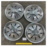 Set of Vintage Corvette Hubcaps