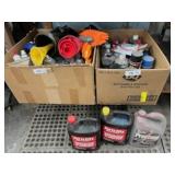 (2) Box lots: auto detailing items, JB Weld,
