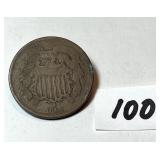 1866 two cent coin