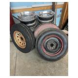 (3) Tires & (8) Rims