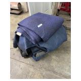 Stack of moving blankets