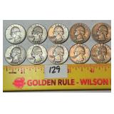 (10) Silver Quarters