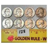 (8) Silver Quarters