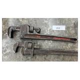 Pair of Pipe Wrenches