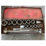 Large Ratchet & Socket Set; Largest socket is 2