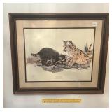 Framed & Signed, Gene Gray print, "Spring