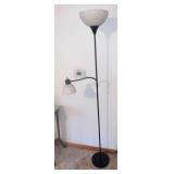 Metal Floor Lamp, shades are plastic; measures
