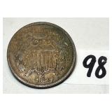 1866 two cent coin