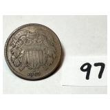 1865 two cent coin