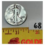 1942 Walking Liberty Half Dollar, no mint mark