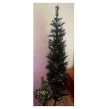 Pair of Fiber Optic trees; 32 in T & 69 in T