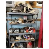 Shelving Unit with Contents; All automotive parts