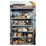Shelving Unit with Contents; All automotive parts
