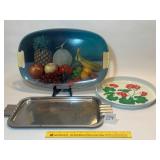 Group lot of (3) Decorative Trays