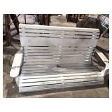 Wooden porch swing w/ chains