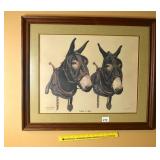 Framed Limited Edition CW Vittitow Print 'Willie