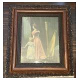 Antique Print in ornate frame
