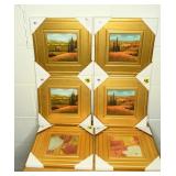 Group lot of small framed prints; new in box