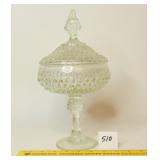 Vintage Indiana Glass Diamond Point Pattern Candy