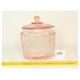 Vintage Pink Depression Mayfair Open Rose Biscuit