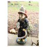 Concrete Fireman Outdoor Decor