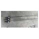 (3) Zebco 33 Fishing Rod & Reels