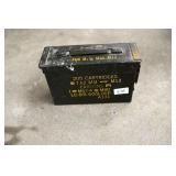 Vintage Military Metal Ammo Box