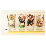 Vintage Character glasses: Goofy & Pluto, Beaky