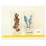 Vintage Pepsi Character glasses; 1973; Road