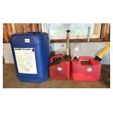 (2) Fuel Cans & a Large Industrial Use Can