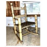 Child Size Vintage Wooden Rocking Chair