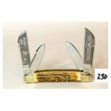 Hen & Rooster 1993 4-Blade Coon Hunters Knife