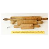 (3) Vintage Wooden Rolling Pins