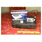 Magnavox VCR (untested), Canon Camera, Weather