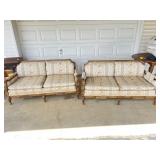 Matching Vintage Sofas; approx. 61 in L each
