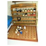 (2) Wooden Spool Holders