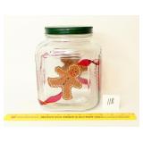 Vintage Jar / Canister; ribbed edges, art deco