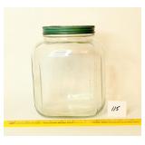 Antique Jar / Canister w/ Kraft Mayonnaise lid on