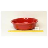 Large Red Fiesta Serving Bowl; 10 1/2 in Diam